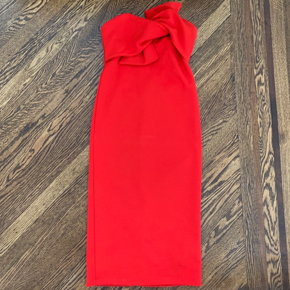 Topshop red strapless dress - Picture 1 of 5
